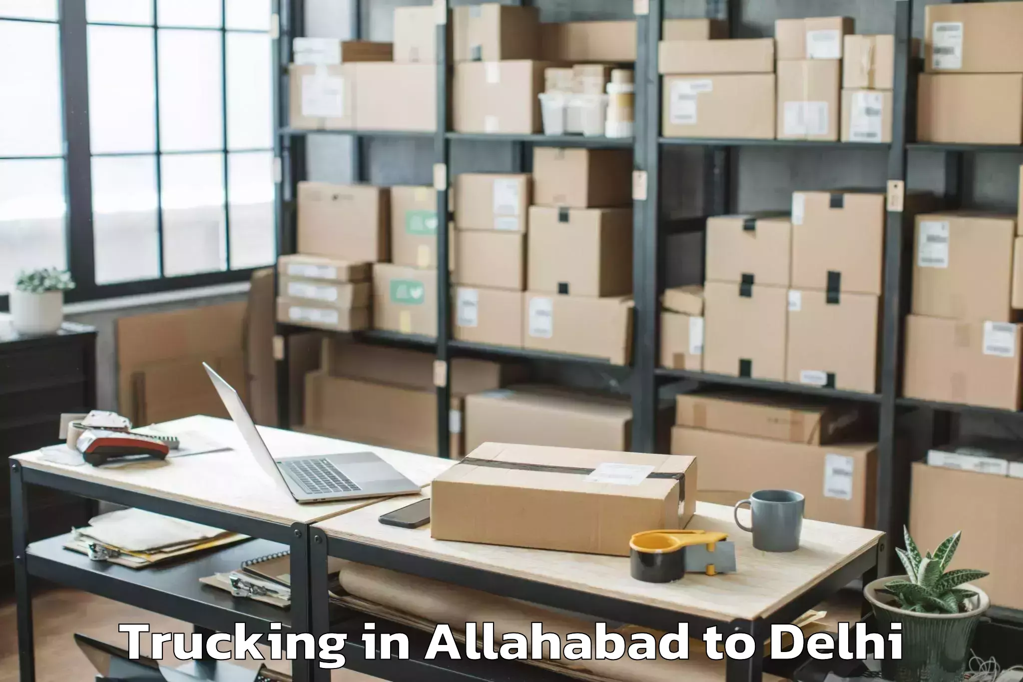 Book Allahabad to East Delhi Mall Trucking Online